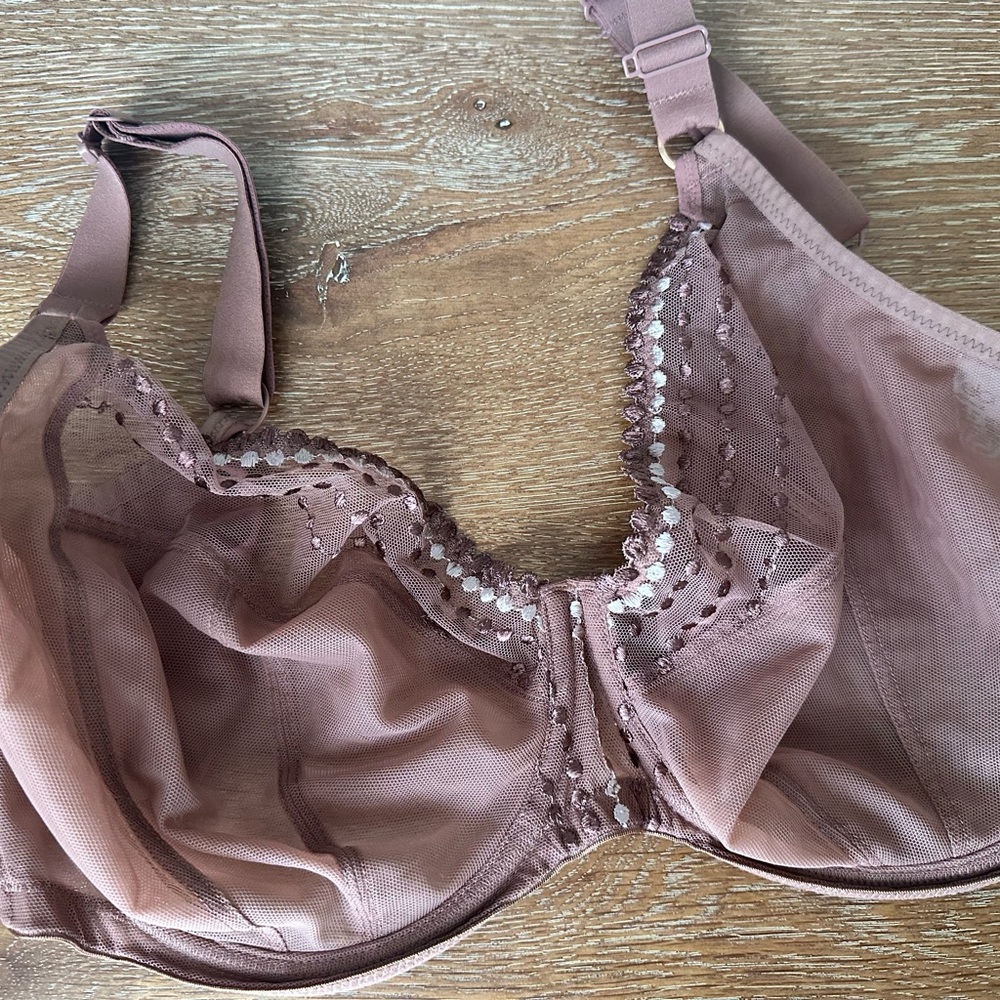 Elomi Matilda UK 34HH (US 9D) Elegant Lace Trimmed Bra